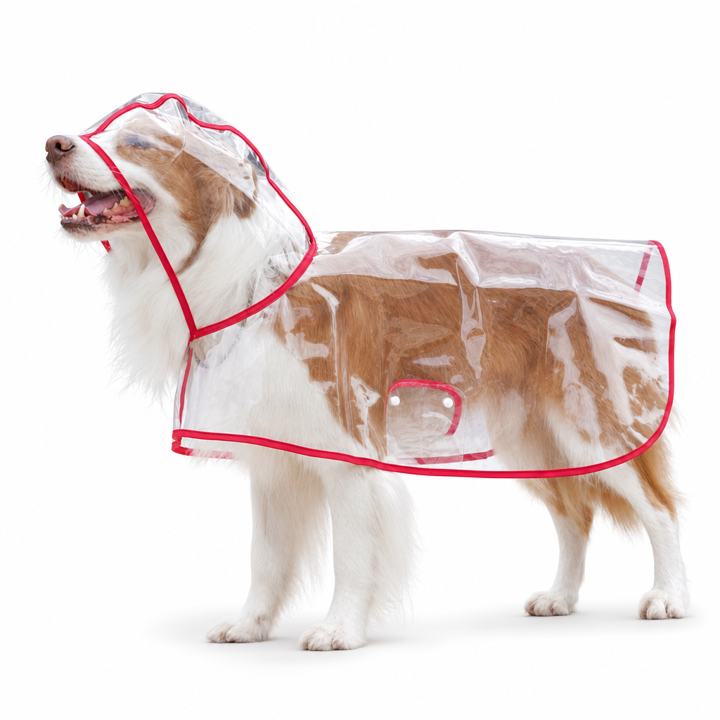 🥳2026 HOT SALE🥳💞50K+ SOLD! 🐕☔ 50% OFF! Transparent Waterproof Dog Raincoat – crystal clear protection, adjustable fit, EVA material. Keeps pup dry & visible on rainy walks! 🛡️💚