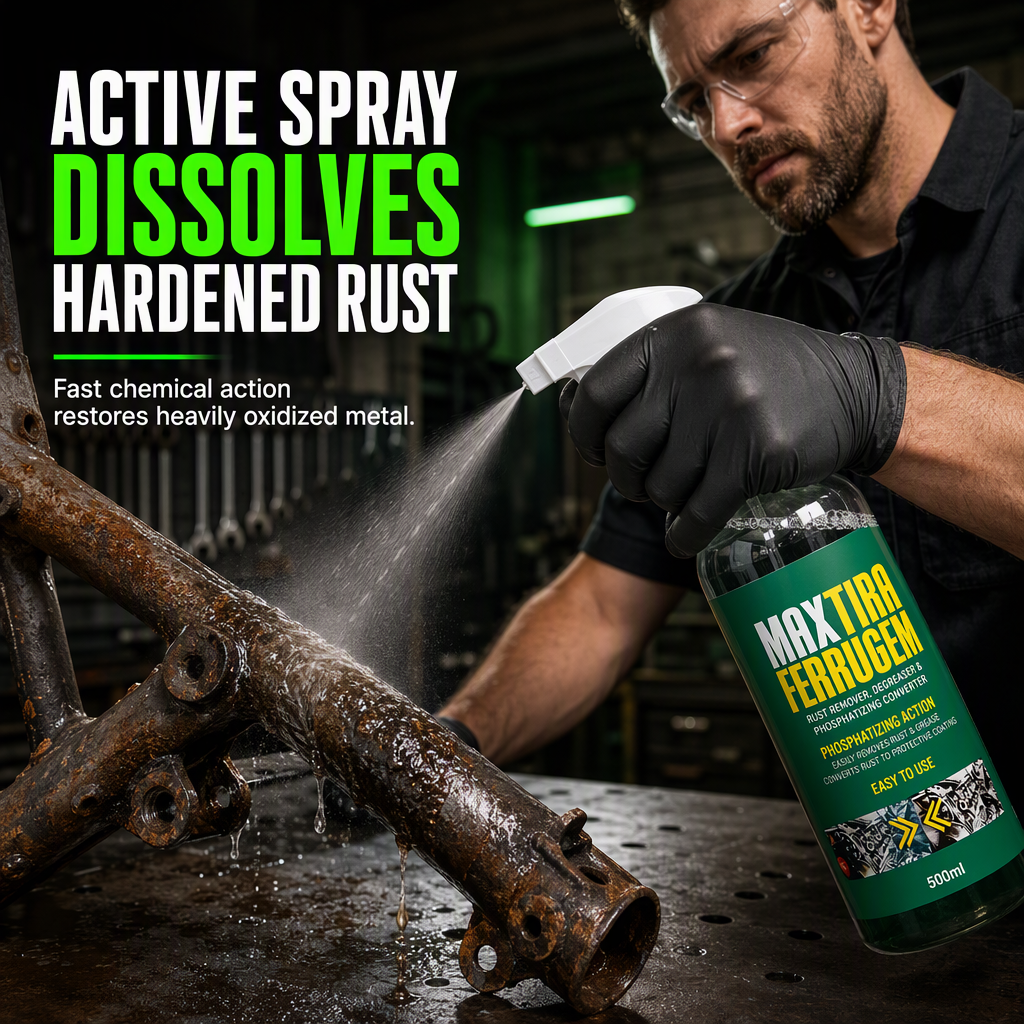 ⏳🔥 LIMITED-TIME 50% OFF – 3-in-1 Rust Remover & Phosphating Spray, 500ml | Degreases, Removes Rust & Helps Protect Metal ✨