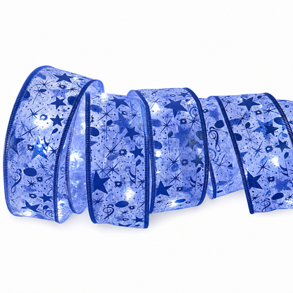🎄✨ Christmas Tree Ribbon String Lights – Elegant Ribbon Glow for a Fuller, More Luxurious Tree