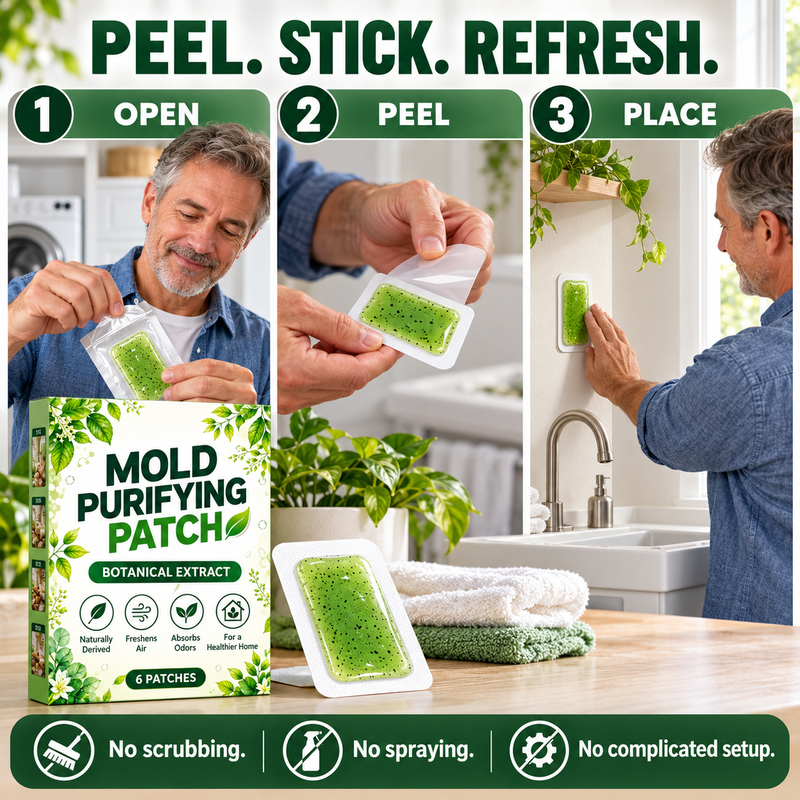 🧪50% OFF NOW! 6Pcs Mold Purifying Patches – Botanical Mildew Removal Pads