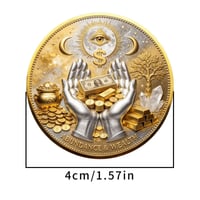 3D Wealth & Prosperity Collectible Coin – 1 PC