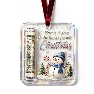 Creative Wooden Christmas Cash Holder Tree Ornament