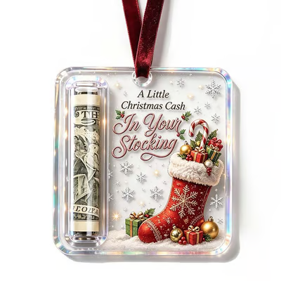 Creative Wooden Christmas Cash Holder Tree Ornament