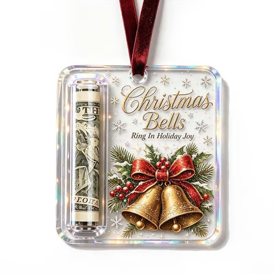 Creative Wooden Christmas Cash Holder Tree Ornament
