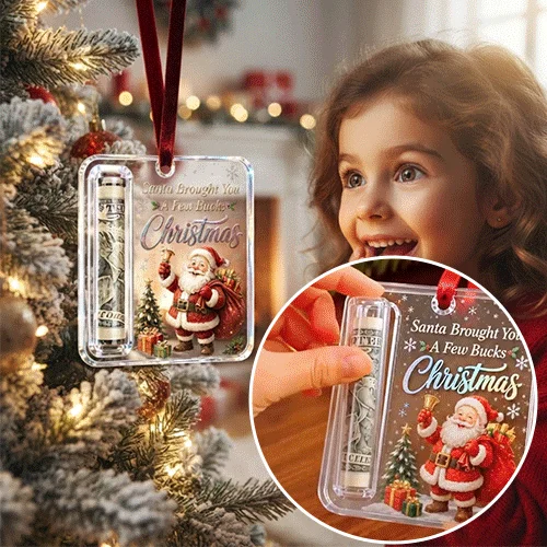 Creative Wooden Christmas Cash Holder Tree Ornament